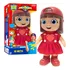Boneca Gi Aventureira Vermelha Lucas Neto Rosita 27cm Gigi Youtuber Vinil Menina Menino Infantil Criança