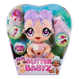 Boneca Glitter Babyz Lila Lavanda Com Acessórios 574866 Mga