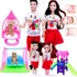 Boneca Grávida Família Real Mãe, Pai, Filhos Passeio 