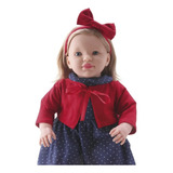 Boneca Menina Louise 53cm