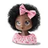 Boneca Negra Para Pentear, Maquiar Busto Brinquedo De Menina