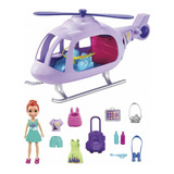 Boneca Polly Pocket Helicoptero