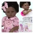 Boneca Reborn Bebê Negra Linda 100% Silicone 20 Acessórios