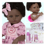 Boneca Reborn Bebe Negra