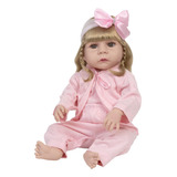 Boneca Reborn Loira Conjunto