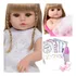 Boneca Reborn Loira Princesa Cabelo Longo Com Chupeta Itens