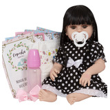 Boneca Reborn Morena 100