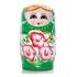 Boneca Russa Matrioska Verde 11 0 Cm