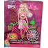 Boneca Safira Articulada Musical Com Bicicleta 30cm Linda 