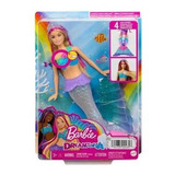 Boneca Sereia Luzes E Brilhos Barbie Fantasia 