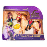 Boneca Valentina E Unicórnio Cinder   Academia Unicórnio
