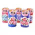Bonecas Russas Matrioskas Madeira C/5 Decorativo Empilháveis