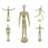 Boneco Articulado 30cm Manequim De Madeira Clara Decoração