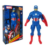 Boneco Capitão América Vingadores Articulado Avengers 22cm
