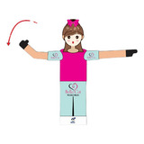 Boneco Chama Cliente Femenino Biruta Completo Com Motor