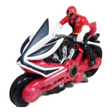 Boneco Com Moto Power Rangers Samurai Vermelho