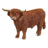 Boneco De Ação Schleich The Farm Highland Bull + Touro Angus