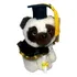 Boneco De Pelúcia Pequeno Cachorro Cachorrinho Pug Formando - Vestido Com Traje Capelo E Diploma - Presente De Formatura - Max & Sax