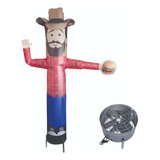 Boneco De Posto Personalizado Biruta Completo Lanchonete