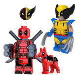 Boneco Deadpool E Wolverine Marvel Edição Limitada Comp Lego