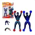 Boneco Gruda Gruda Super Ninjas Escala Na Parede Vidro Teto