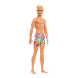 Boneco Ken Da Barbie Com Bermuda - Moda Praia - Mattel