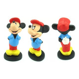 Boneco Mickey Mouse Disney Word Minnie Estatua Em Resina 
