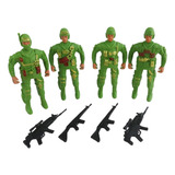 Boneco Militar 04 Pecas