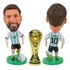 Boneco Miniatura Messi Argentina Com A Taça Copa Do Mundo