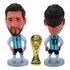 Boneco Miniatura Messi Argentina Taça Copa Do Mundo