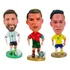 Boneco Miniatura Neymar Cristiano Ronaldo E Messi Seleção