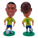 Boneco Miniatura Ronaldo Fenômeno Seleção Brasileira