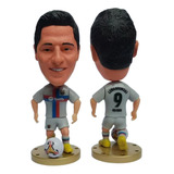 Boneco Miniatura Soccerwe Lewandowski Barcelona Mini Craque