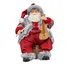 Boneco Papai Noel 23cm Resina Violinista Vermelho Decoracao
