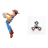 Boneco Pelúcia Sheriff Woody Disney Toy Story + Hand Spinner