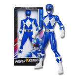 Boneco Power Rangers Mighty Morphin Blue Ranger Azul 24cm