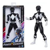 Boneco Ranger Preto Power Rangers 25cm Hasbro E7898