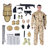 Boneco Soldado Exercito Articulado