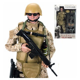 Boneco Soldado Militar Swat Força Especial Policia Americana