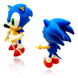 Boneco Sonic Articulado De Vinil 28cm Brinquedo Realista