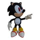 Boneco Sonic Preto / Shadow 23cm Articulado Game Retrô
