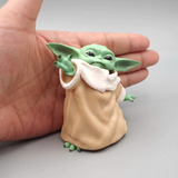 Boneco Star Wars Bebê Collect 8cm Gd Yoda Mandalorian