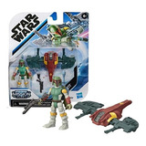 Boneco Star Wars Mini Figura E Mini Veiculo Boba Fett Hasbro