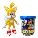 Brinquedo Boneco Sonic 2 Filme Articulado Tails 10 cm 3409 - Colorido
