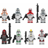 Bonecos Clone Wars Troopers Horn Blocos De Montar Star Wars