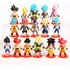 Bonecos Dragon Ball Z Kit16 Miniaturas Dragonball Goku Broly