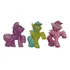 Bonecos My Little Pony 3 Peças Meu Querido Poney 5cm Cada