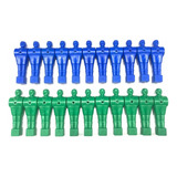 Bonecos Para Pebolim   Totó 22 Unidades Mesa De Pebolim Azul E Verde
