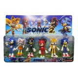 Bonecos Sonic E Amigos Kit Com 6 Personagens Para Presente