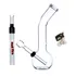 Bong De Vidro 16cm Curvado Portátil   Seda De Vidro   Brinde